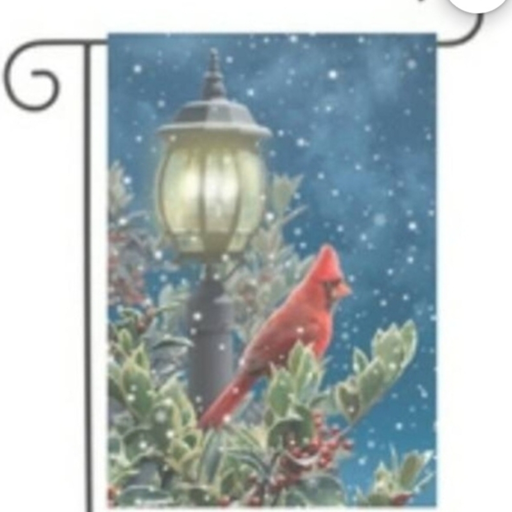 Christmas Flag Red Bird Cardinal Flag Garden Flags